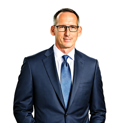 Professional man in a suit and glasses, representing consultancy expertise for business growth and digital strategy at Believe in Better Solutions.