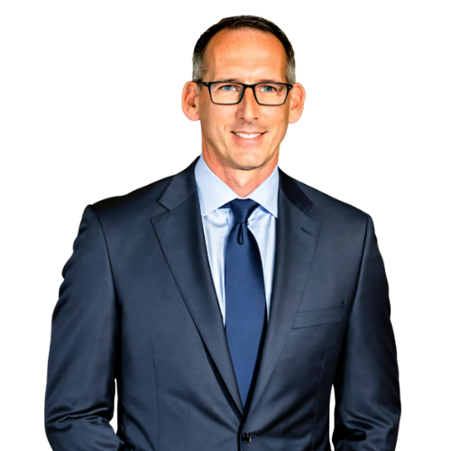 Jeff Shipman, founder and CEO of Believe in Better Solutions, wearing a suit and glasses, smiling confidently, representing business consultancy and technology expertise.