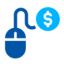 PPC advertising icon representing smart strategies for driving business growth and efficiency at BinB Solutions.