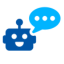 Chatbot icon representing lead generation and smart SEO solutions for enhancing business engagement and visibility.
