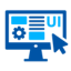 Smart website icon representing digital solutions for business growth, automation, and lead generation.