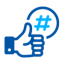 Social media icon representing digital marketing strategies and innovative solutions for business growth.